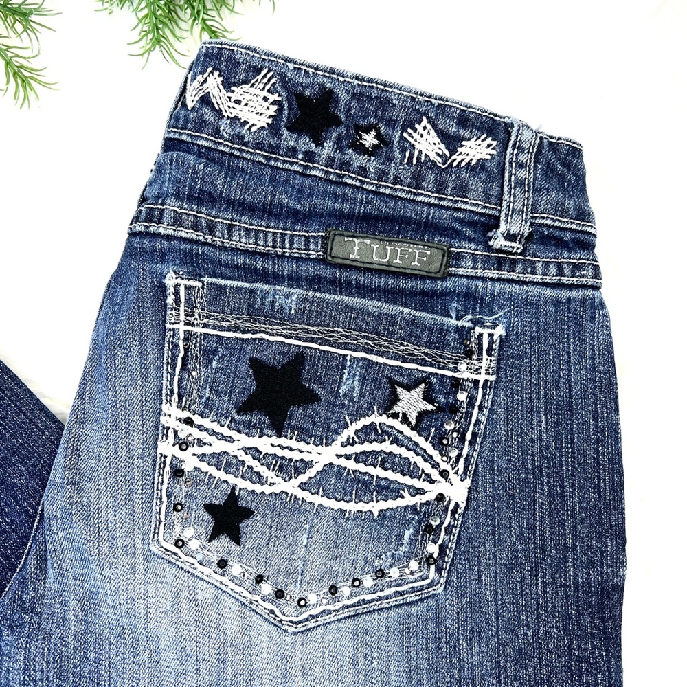 🚫SOLD! 🤠👖|•COWGIRL TUFF•| Star Struck Capri Jeans👖🤠 - Picture 8 of 14